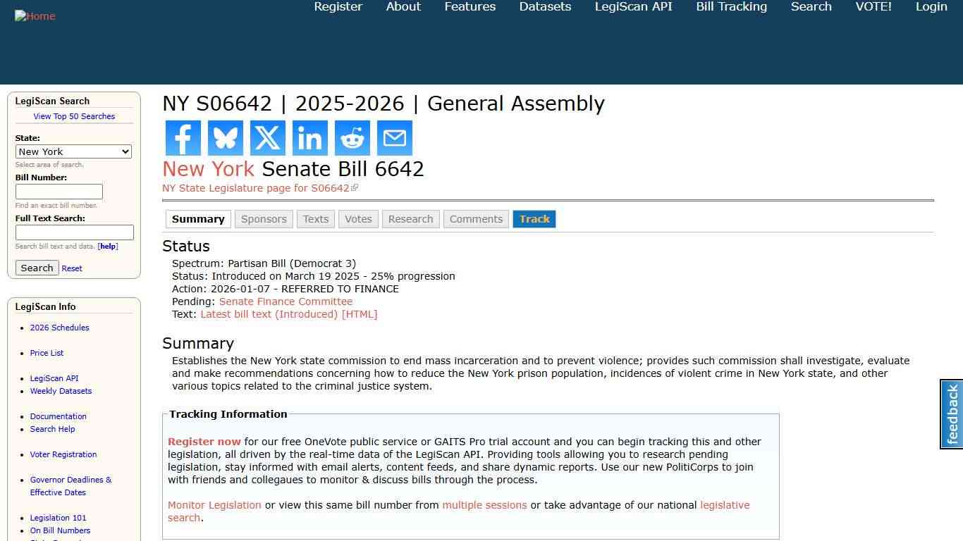 NY S06642 2025-2026 General Assembly LegiScan